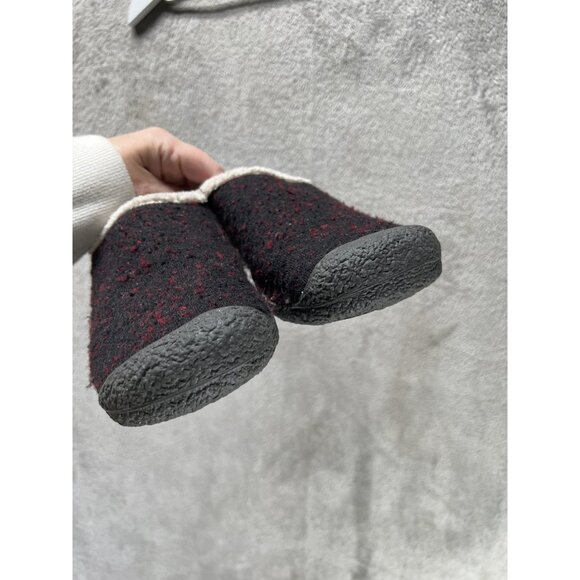 Keen Women’s 9 Howser Slip-On Shoes Black Insulated Comfortable Wool Black Red - Picture 3 of 8